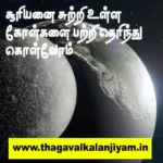 சூரியனை சுற்றியுள்ள கோள்களை பற்றி தெரியுமா